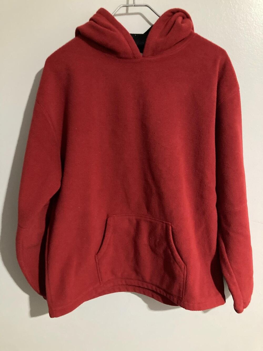 Athletic Works Hoodie Boys XL Red Pullover Fleece Hooded Crew Neck Casual